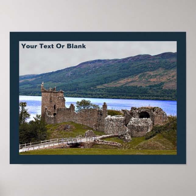 Poster Château d'Urqhart - Loch Ness (Devant)