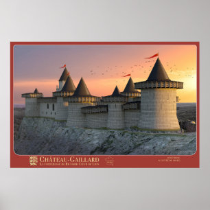 Poster CHÂTEAU-GAILLARD - Seine-Seite bei Aufstie