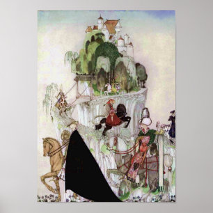 Poster Château géant sur une colline Art by Nielsen Imp