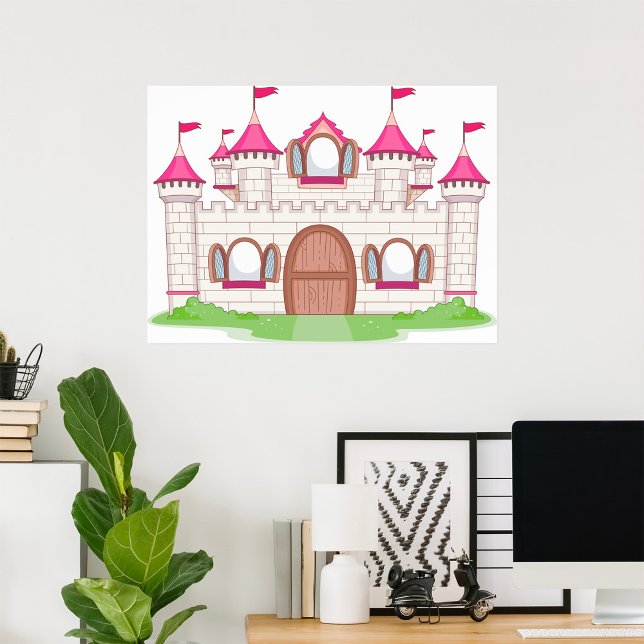 Poster Château rose (Créateur téléchargé)