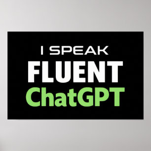 Poster ChatGPT drôle