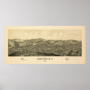 Poster Chatham NY 1886
