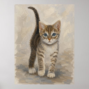 Poster Chaton tigré