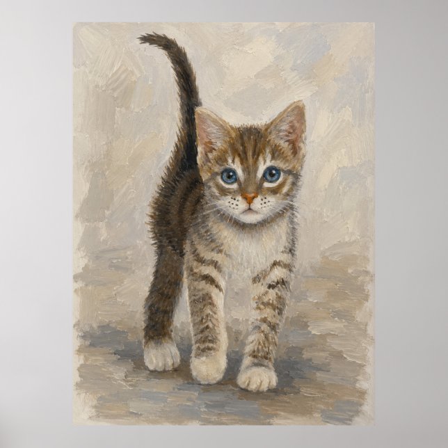 Poster Chaton tigré (Devant)