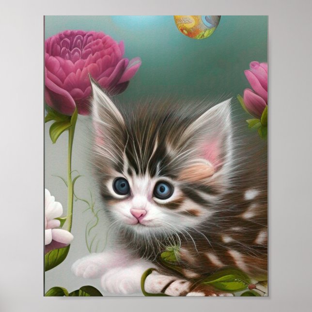 Poster Chatons adorables 4 (Devant)