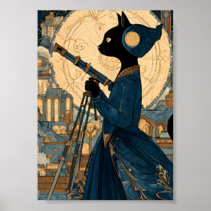 Poster Chats - Chat victorien - Comtesse Beatrice