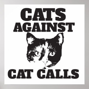 Poster Chats contre les appels de chat
