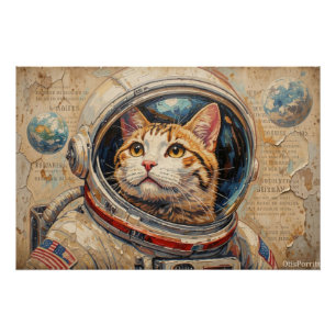 POSTER CHATS DANS L'ESPACE 5