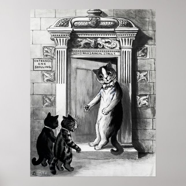Poster Chats de Louis Wain (Devant)