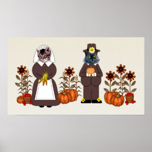 Poster Chats de thanksgiving