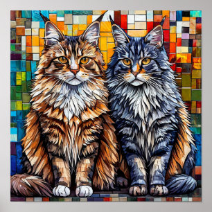 Poster Chats du Maine Coon