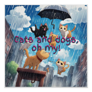 Poster Chats Et Chiens Qui Pleurent