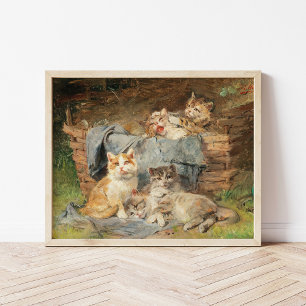 Poster Chats joueurs   Julius Adam le Jeune