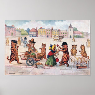 Poster Chats Marketing, Louis Wain