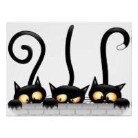 Chats Naughty, Playful et drôle de personnages