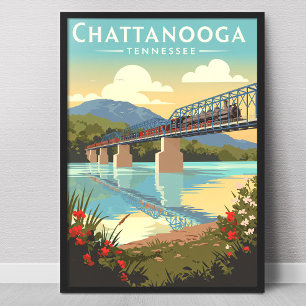 Poster Chattanooga Tennessee vintage
