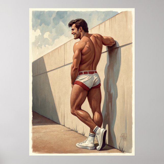 Poster Chaud sur le mur (Devant)