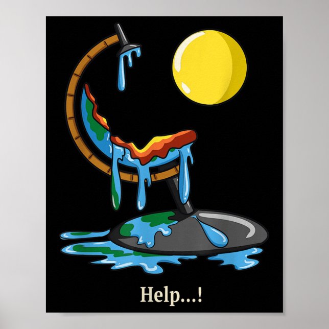 Poster Chauffage anti-sol Changement climatique Pro Natur (Devant)