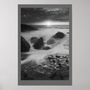 Poster Chaussée de Giants au coucher du soleil