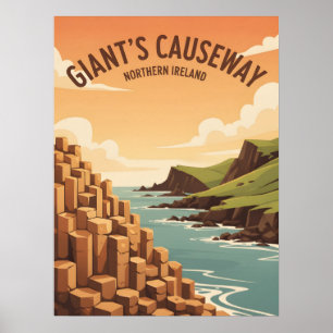 Poster Chaussée du Géant Irlande du Nord