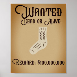 Poster chaussette Recherchée