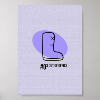 Poster Chaussure de Randonnée Hors du Bureau - Tra Outdoo