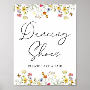 Poster Chaussures dansantes fleurs sauvages Prendre une p