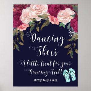 Poster chaussures de danse signent un petit régal pour vo