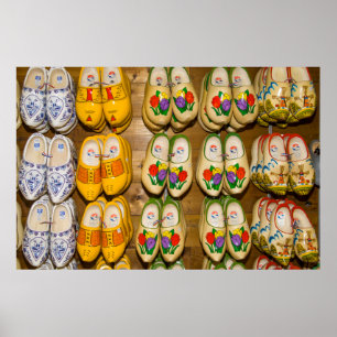 Poster Chaussures en bois, Village-Hollandais, Noordhuize