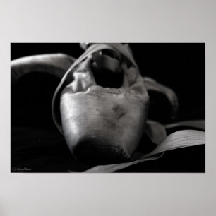 Poster Chaussures Grunge BW Pointe (Ballet)