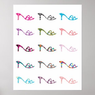Poster Chaussures motifs