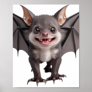 Poster Chauve-souris vampire mignonne