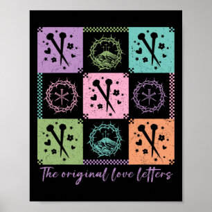 Poster Checkred Les Lettres d'amour originales chrétienne