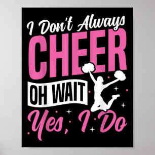 Poster Cheer Cheerleading Je ne fais pas toujours du Chee
