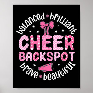 Poster Cheer Ckspot a lancé un brillant Ckspot de cheerle