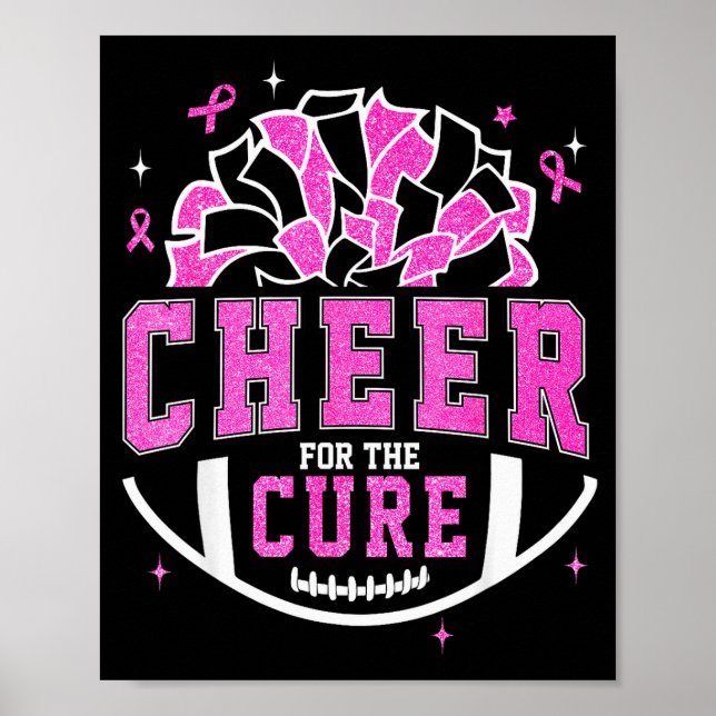 Poster Cheer For The Breast Cancer Awareness Cheerleader  (Devant)