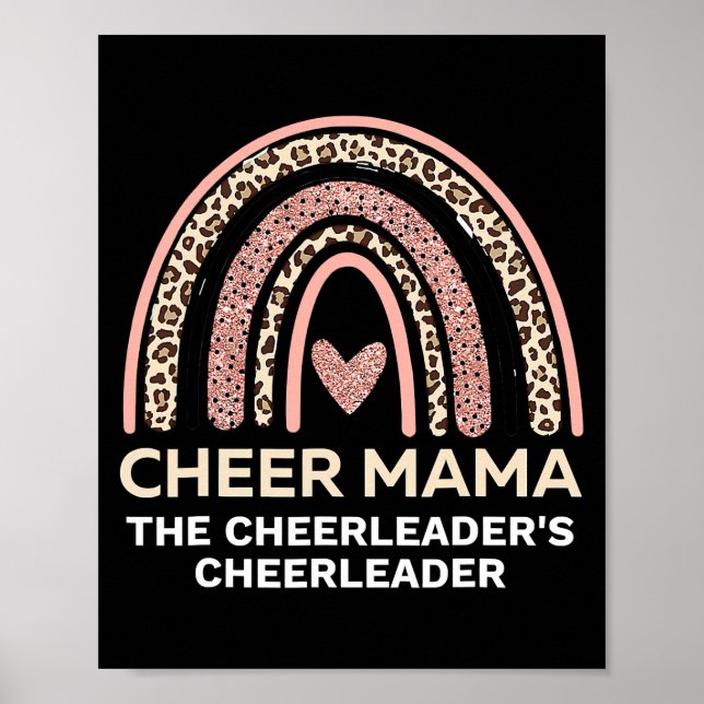 Poster Cheer Mama CheerMom Femme Pom-pom girl Maman (Devant)