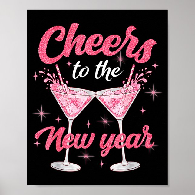 Poster Cheer To The New Year Happy New Year 2026 Countdow (Devant)