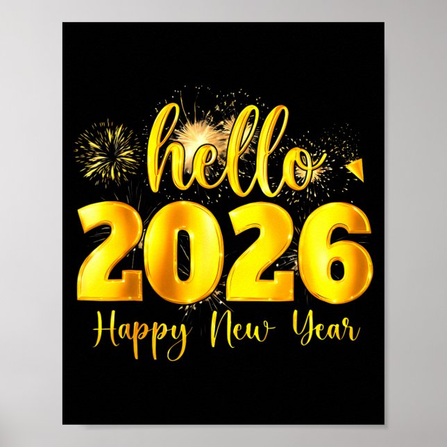 Poster Cheer To The New Year Happy New Year 2026 Party  (Devant)