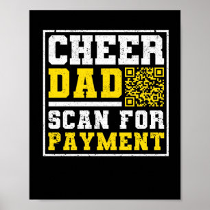 Poster Cheerleader Fête des pères papa Cheerled Papa Scan