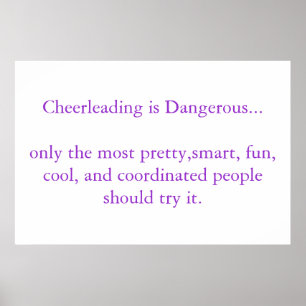 Poster Cheerled est dangereux