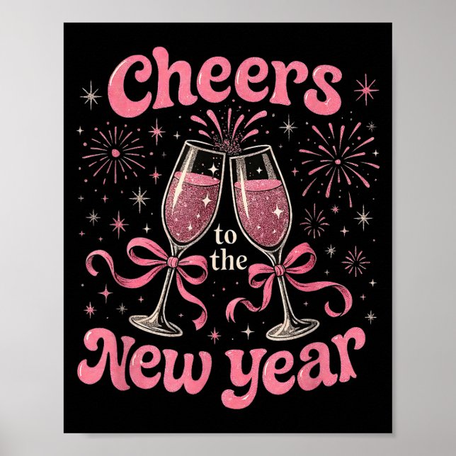 Poster Cheers To The New Year 2026 Nk Celebration Gift  (Devant)