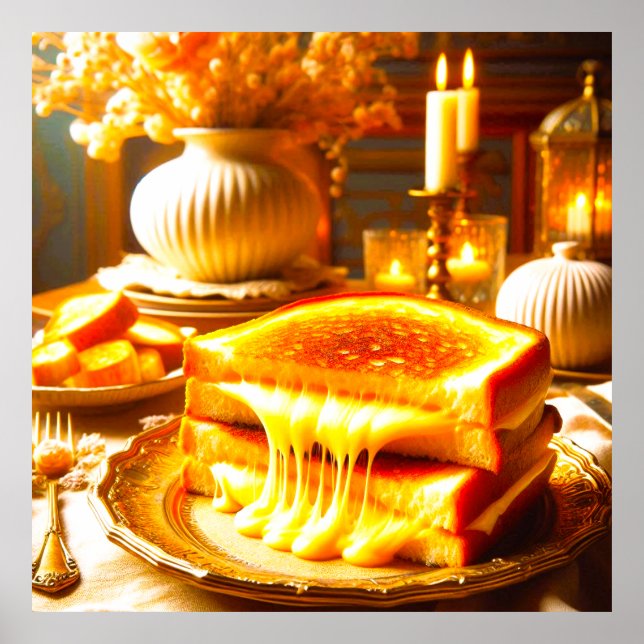 Poster Cheese Heaven : L'Alimentation Confort Ultime (Devant)