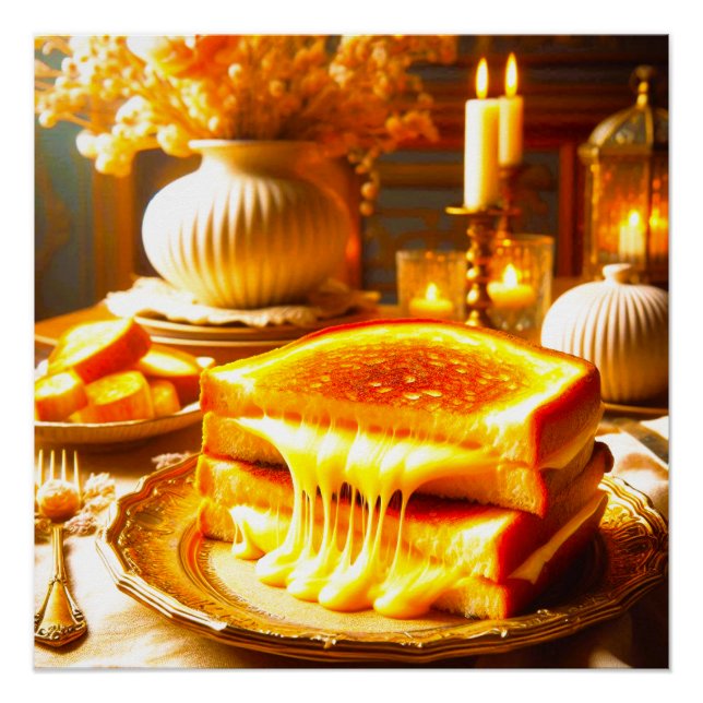 Poster Cheese Heaven : L'Alimentation Confort Ultime (Devant)