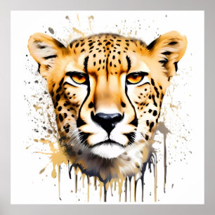 Poster Cheetah Portrait