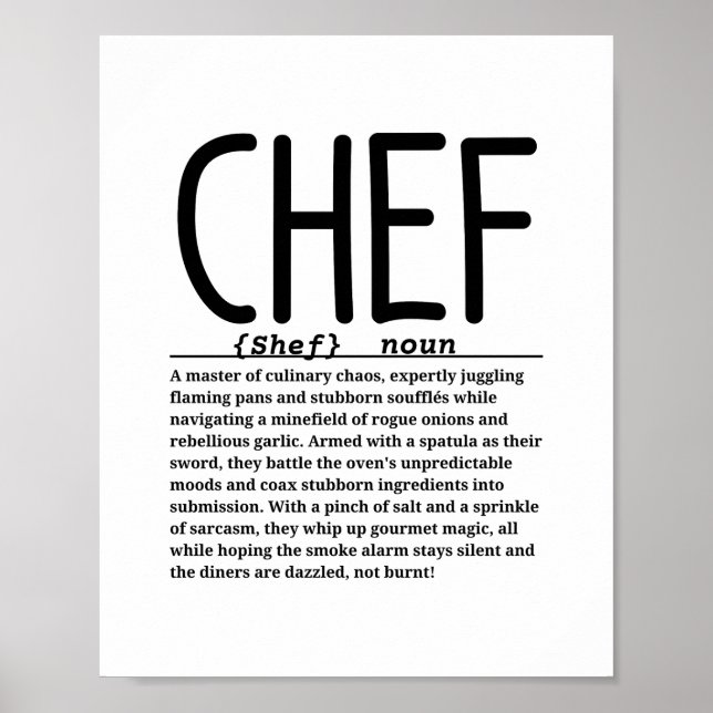 Poster Chef (Devant)