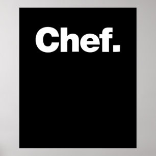 Poster Chef   Citations amusantes à propos des cadeaux de