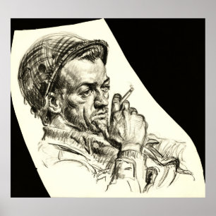 Poster Chef d'équipe 1945