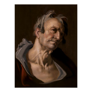 Poster Chef d'un vieil homme par Abraham Bloemaert