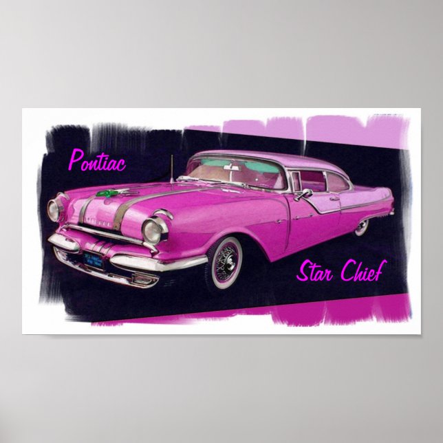 Poster Chef étoile Pontiac 1955 (Devant)
